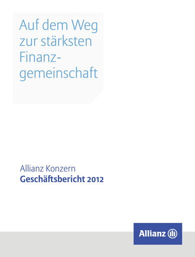 Vorschaubild Allianz SE Jahresbericht 2012