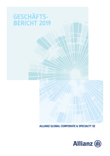 Vorschaubild Allianz SE Jahresbericht 2019