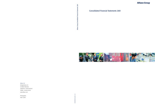 Vorschaubild Allianz SE Finanzmitteilung 2001