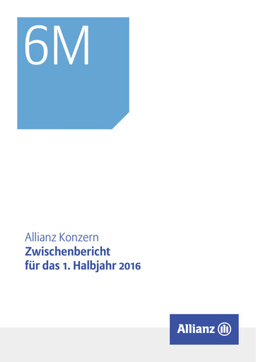Thumbnail Allianz SE Half-year Report 2016-h1