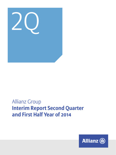 Thumbnail Allianz SE Half-year Report 2014-h1