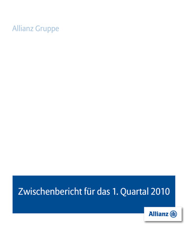Thumbnail Allianz SE Quarterly Report 2010-q1