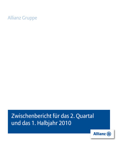 Thumbnail Allianz SE Quarterly Report 2010-q2