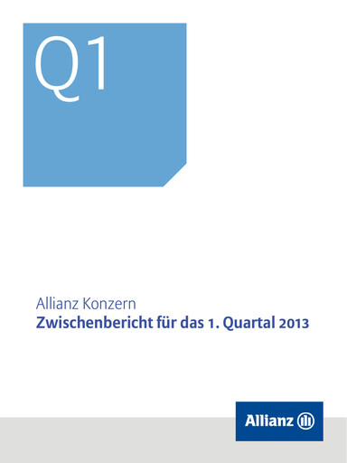 Thumbnail Allianz SE Quarterly Report 2013-q1
