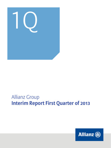Thumbnail Allianz SE Quarterly Report 2013-q1