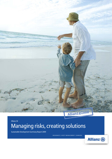 Thumbnail Allianz SE Sustainability Report 2009