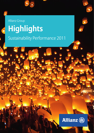 Thumbnail Allianz SE Sustainability Report 2011