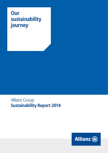 Thumbnail Allianz SE Sustainability Report 2014