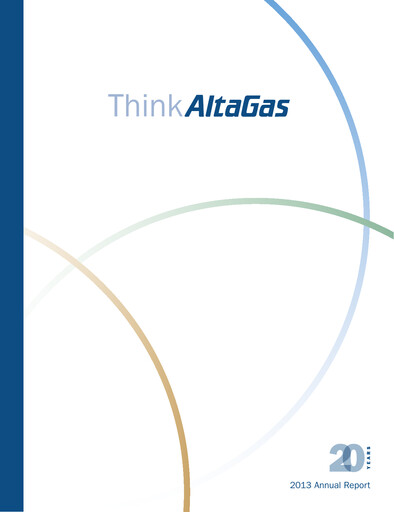Thumbnail AltaGas
 Annual Report 2013