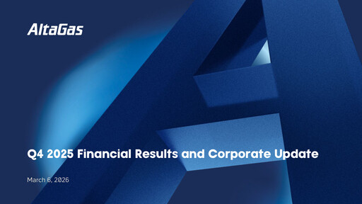 Miniature AltaGas
 Rapport trimestriel 2025-q4
