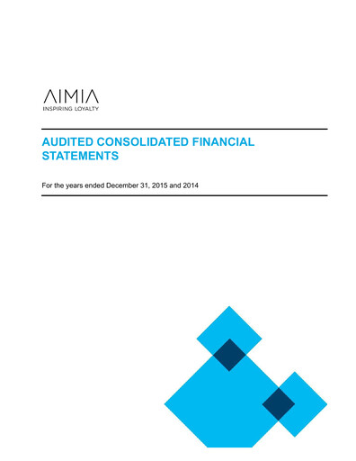 Thumbnail Aimia Financial Statement 2015