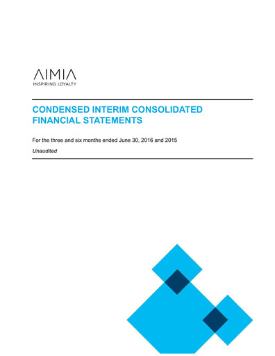 Thumbnail Aimia Financial Statement 2016-q2