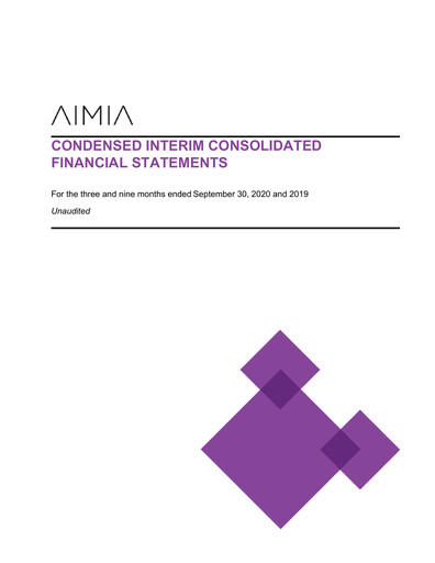 Thumbnail Aimia Financial Statement 2020-q3