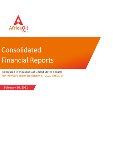 Miniature Africa Oil Bilan financier 2020