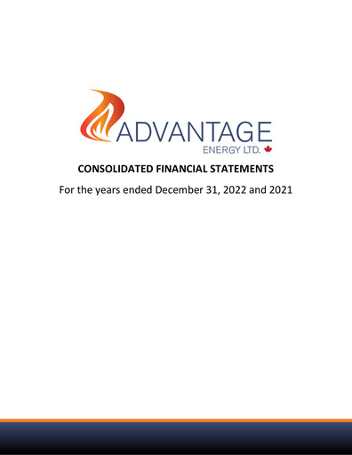 Thumbnail Advantage Energy Financial Statement 2022