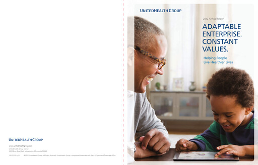 Thumbnail UnitedHealth Annual Report 2012