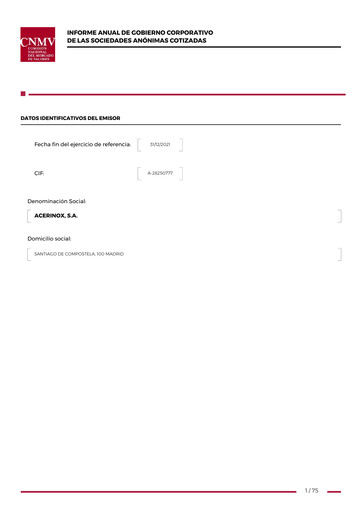 Vorschaubild Acerinox Jahresbericht 2021