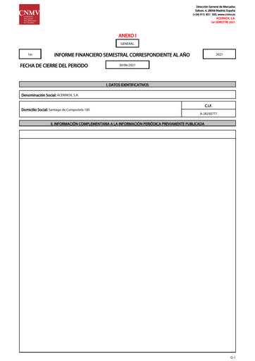 Thumbnail Acerinox Financial Report 2021-h1