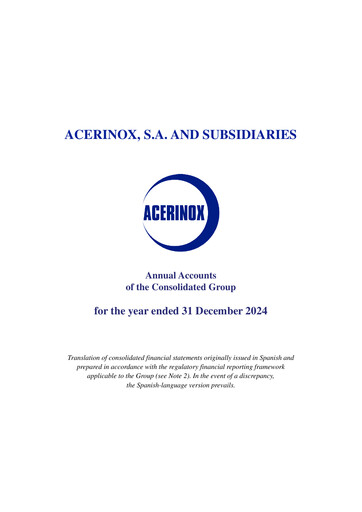 Thumbnail Acerinox Financial Statement 2024