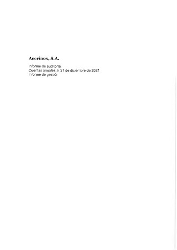 Thumbnail Acerinox Financial Statement 2021