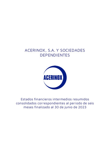 Vorschaubild Acerinox Finanzmitteilung 2023-h1