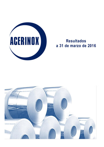 Thumbnail Acerinox Quarterly Report 2016-q1