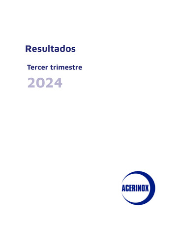 Thumbnail Acerinox Quarterly Report 2024-q3