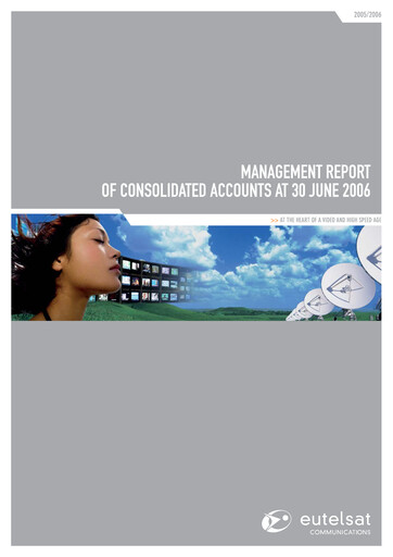 Miniature Eutelsat Rapport financier fy2006