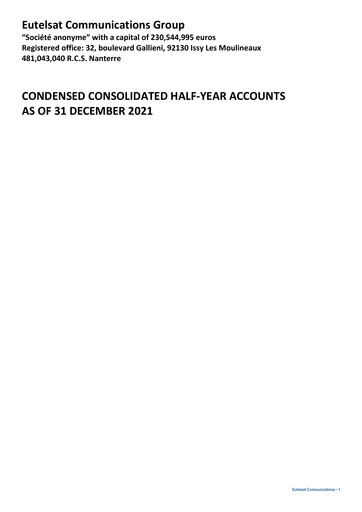 Thumbnail Eutelsat Financial Statement 2021-2022-h1