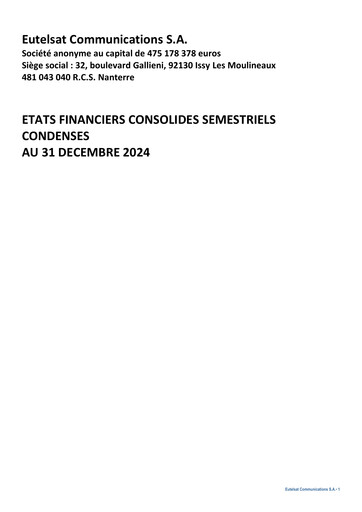 Thumbnail Eutelsat Financial Statement 2024-h1