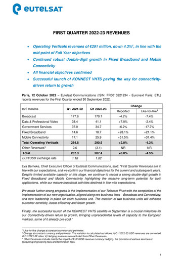 Thumbnail Eutelsat Quarterly Report 2022-q1