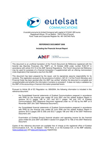 Thumbnail Eutelsat Universal Registration Document 2008