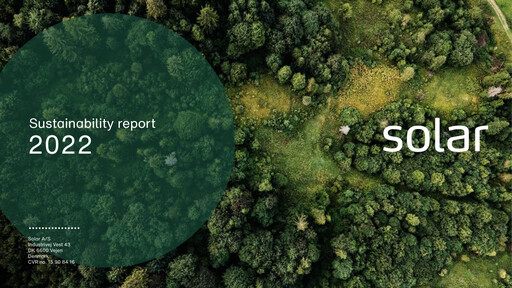 Thumbnail Solar A/S Sustainability Report 2022