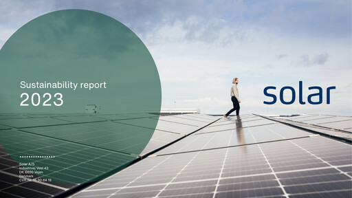 Thumbnail Solar A/S Sustainability Report 2023