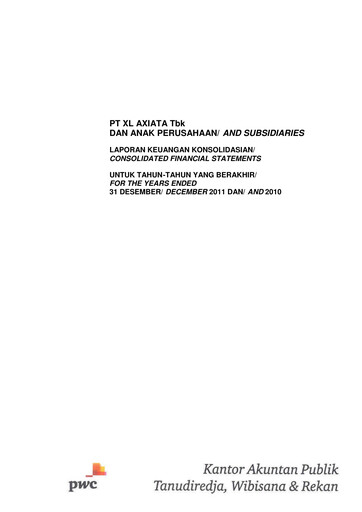 Thumbnail XL Axiata
 Financial Statement 2011