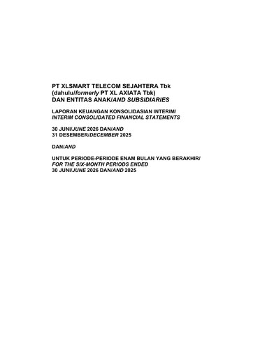 Thumbnail PT XLSMART Telecom Sejahtera Tbk Half-year Report 2026