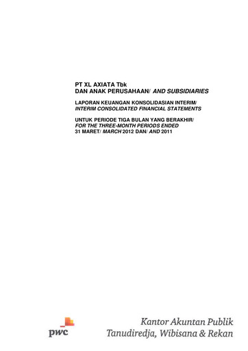 Thumbnail XL Axiata
 Quarterly Report 2012-q1