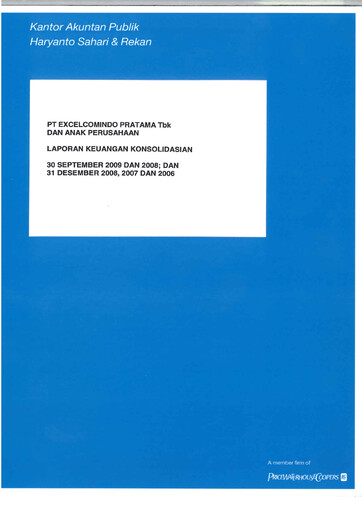 Thumbnail XL Axiata
 Quarterly Report 2009-q3