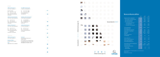 Thumbnail Uniqa Insurance Group
 Annual Report 2001
