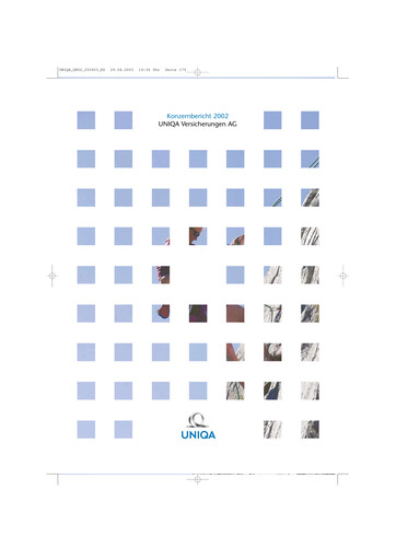 Thumbnail Uniqa Insurance Group
 Annual Report 2002