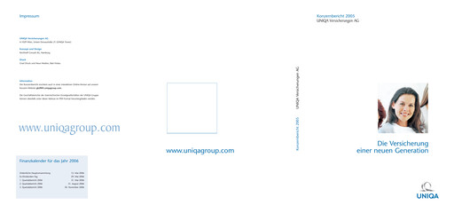Thumbnail Uniqa Insurance Group
 Annual Report 2005