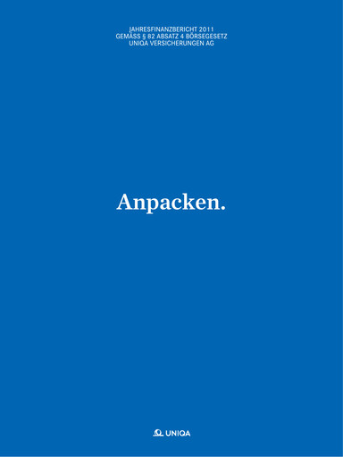 Thumbnail Uniqa Insurance Group
 Annual Report 2011