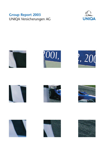 Thumbnail Uniqa Insurance Group
 Annual Report 2003