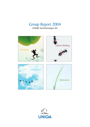 Thumbnail Uniqa Insurance Group
 Annual Report 2004