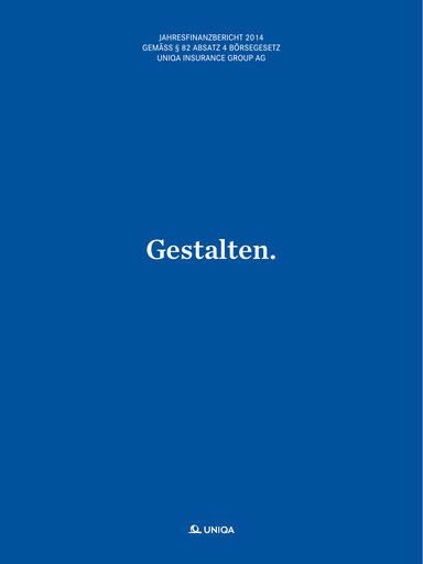 Thumbnail Uniqa Insurance Group
 Financial Report 2014