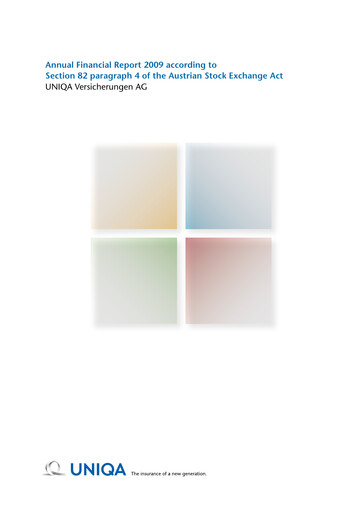 Thumbnail Uniqa Insurance Group
 Financial Report 2009