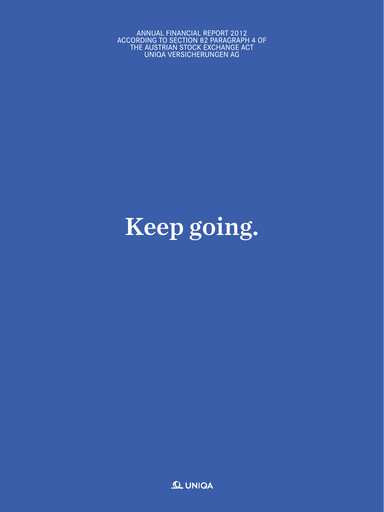 Thumbnail Uniqa Insurance Group
 Financial Report 2012