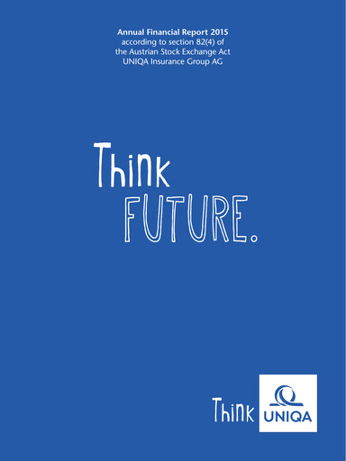 Thumbnail Uniqa Insurance Group
 Financial Report 2015