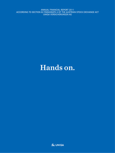 Thumbnail Uniqa Insurance Group
 Financial Statement 2011