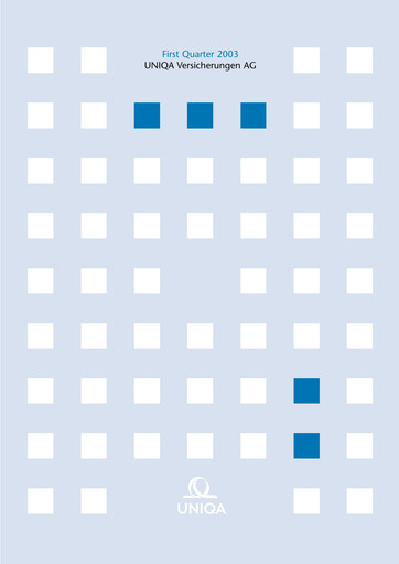 Thumbnail Uniqa Insurance Group
 Quarterly Report 2003-q1